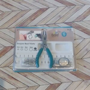 Designer Bead Palette with Teal and Silver Accents